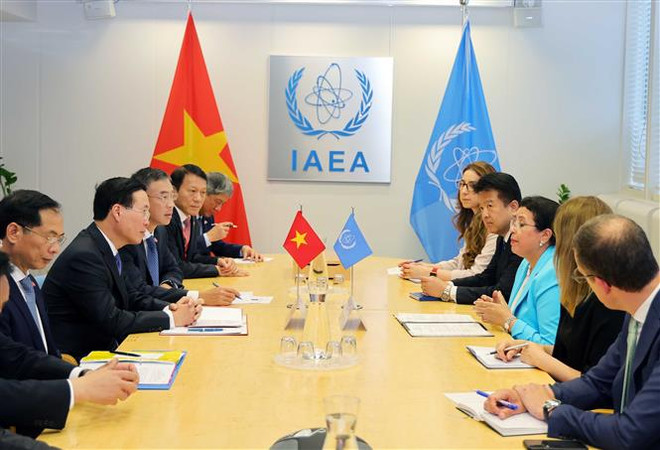 Le chef de l’Etat rencontre la directrice générale par intérim de l’AIEA ảnh 2 Le chef de l’Etat rencontre la directrice générale par intérim de l’AIEA ảnh 2