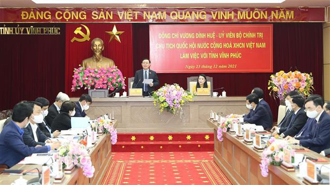 Le président de l’AN travaille dans la province de Vinh Phuc ảnh 1 Le président de l’AN travaille dans la province de Vinh Phuc ảnh 1