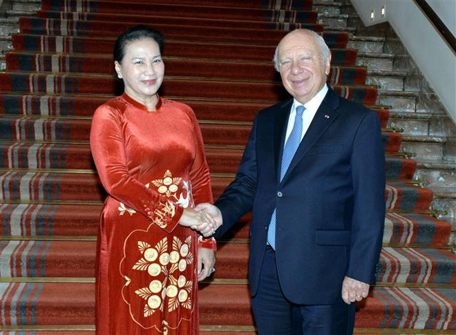 La présidente de l’AN rencontre le président du Sénat belge ảnh 1 La présidente de l’AN rencontre le président du Sénat belge ảnh 1