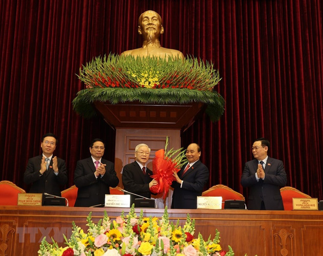 Nguyen Phu Trong réélu Secrétaire général du Comité central du Parti ảnh 1 Nguyen Phu Trong réélu Secrétaire général du Comité central du Parti ảnh 1