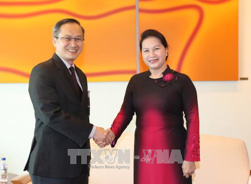 La présidente de l’AN du Vietnam entame sa visite officielle à Singapour ảnh 1 La présidente de l’AN du Vietnam entame sa visite officielle à Singapour ảnh 1