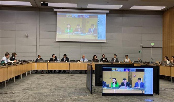 Réunion avec l’OCDE sur le projet de Rapport économique sur le Vietnam ảnh 1