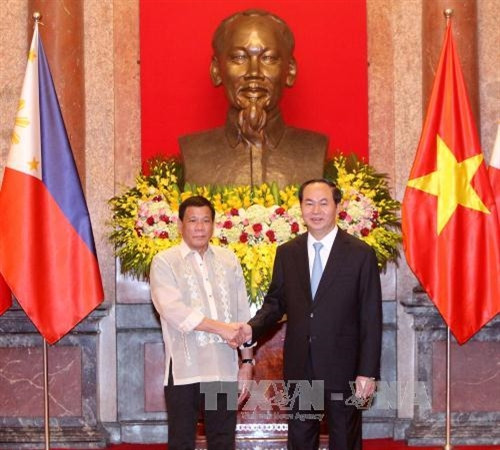 Entretien Tran Dai Quang et Rodrigo Roa Duterte ảnh 1 Entretien Tran Dai Quang et Rodrigo Roa Duterte ảnh 1