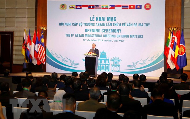 Ouverture de la 6e conférence ministérielle de l’ASEAN sur la drogue à Hanoï ảnh 1 Ouverture de la 6e conférence ministérielle de l’ASEAN sur la drogue à Hanoï ảnh 1