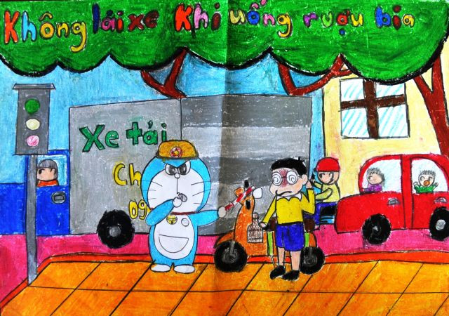 Concours « Doraemon et la sécurité routière » au Vietnam 2016 ảnh 1 Concours « Doraemon et la sécurité routière » au Vietnam 2016 ảnh 1