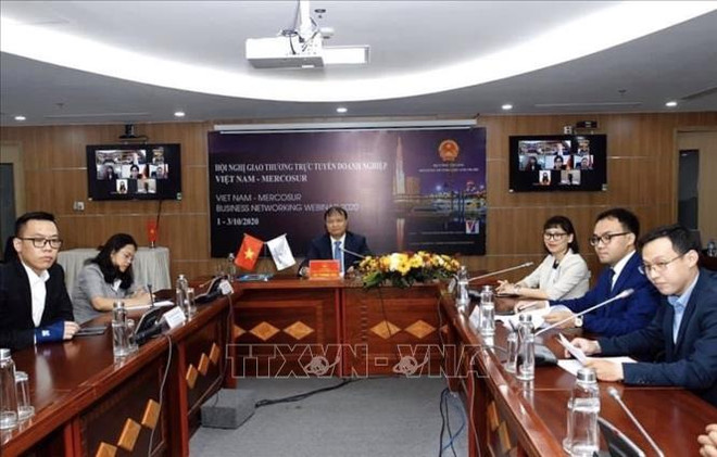 Conférence commerciale en ligne Vietnam-MERCOSUR ảnh 1 Conférence commerciale en ligne Vietnam-MERCOSUR ảnh 1