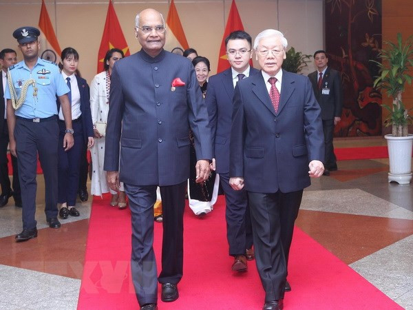 Le président indien Ram Nath Kovind termine sa visite d'Etat au Vietnam ảnh 1 Le président indien Ram Nath Kovind termine sa visite d'Etat au Vietnam ảnh 1