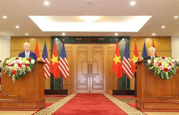 Déclaration commune sur l’élévation des relations Vietnam – États-Unis en un partenariat stratégique intégral ảnh 3 Déclaration commune sur l’élévation des relations Vietnam – États-Unis en un partenariat stratégique intégral ảnh 3