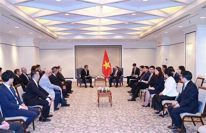 Le Premier ministre Pham Minh Chinh rencontre des entrepreneurs japonais ảnh 1 Le Premier ministre Pham Minh Chinh rencontre des entrepreneurs japonais ảnh 1
