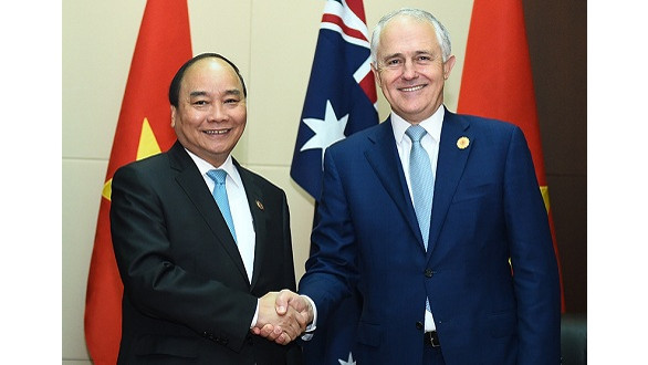 Le PM vietnamien rencontre son homologue australien et le chef de l’ONU ảnh 1 Le PM vietnamien rencontre son homologue australien et le chef de l’ONU ảnh 1