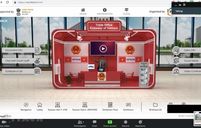 Des entreprises vietnamiennes à la première exposition en ligne en Inde ảnh 1