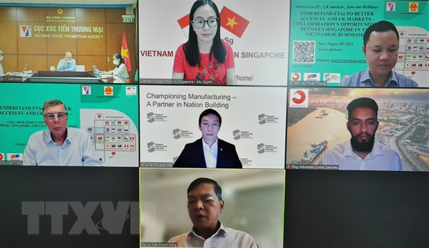 Vietnam-Singapour : Promouvoir la coopération sur les marchés de l'UE et du Royaume-Uni ảnh 1
