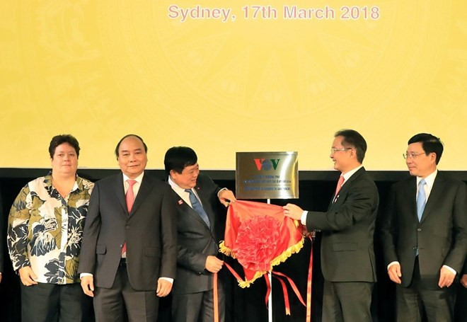 Le PM Nguyên Xuân Phuc à la cérémonie d’ouverture du bureau de VOV en Australie ảnh 1 Le PM Nguyên Xuân Phuc à la cérémonie d’ouverture du bureau de VOV en Australie ảnh 1