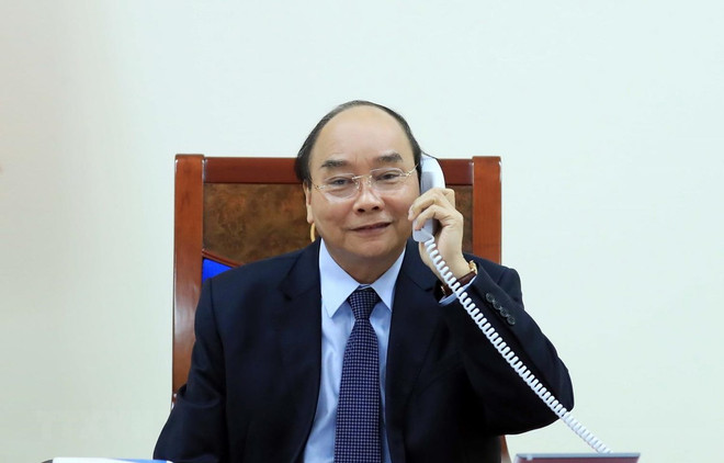 Des dirigeants vietnamien et philippin s'entretiennent par téléphone ảnh 1 Des dirigeants vietnamien et philippin s'entretiennent par téléphone ảnh 1