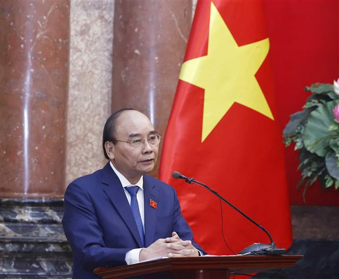 Le président Nguyen Xuan Phuc reçoit de jeunes entrepreneurs ảnh 2 Le président Nguyen Xuan Phuc reçoit de jeunes entrepreneurs ảnh 2