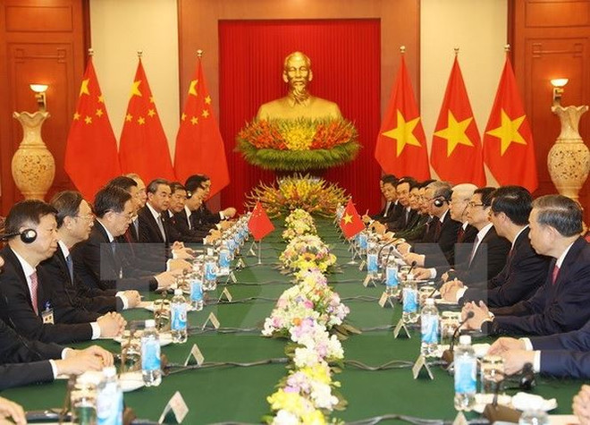 Vietnam-Chine : Entretien entre Nguyên Phu Trong et Xi Jinping ảnh 2 Vietnam-Chine : Entretien entre Nguyên Phu Trong et Xi Jinping ảnh 2