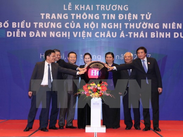 Le Vietnam lance la page web du 26e Forum interparlementaire Asie-Pacifique ảnh 1 Le Vietnam lance la page web du 26e Forum interparlementaire Asie-Pacifique ảnh 1