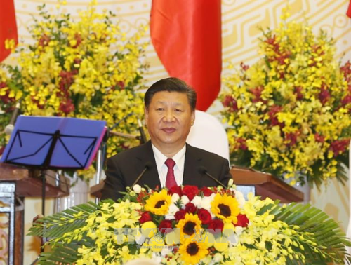 Réception solennelle en l’honneur du président chinois Xi Jinping ảnh 2 Réception solennelle en l’honneur du président chinois Xi Jinping ảnh 2