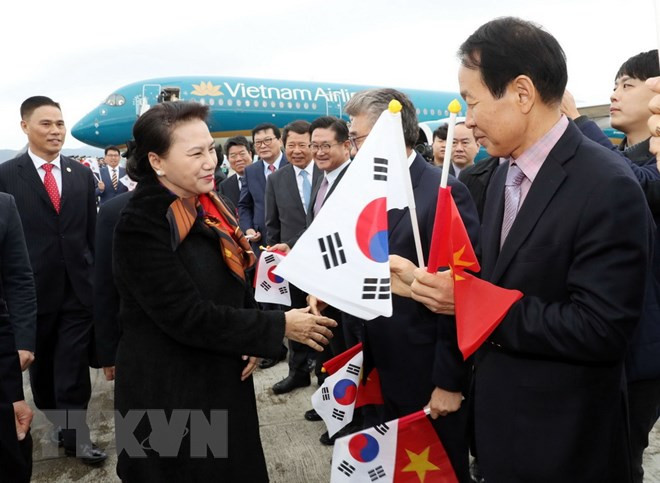 La présidente de l’AN Nguyên Thi Kim Ngân entame sa visite officielle en R. de Corée ảnh 1 La présidente de l’AN Nguyên Thi Kim Ngân entame sa visite officielle en R. de Corée ảnh 1