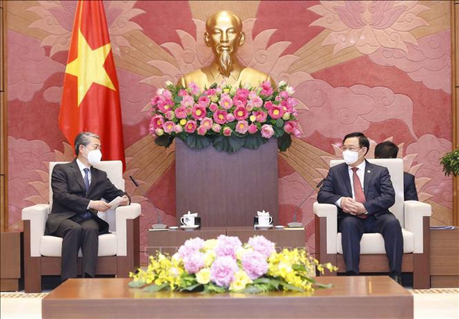 Le président de l’Assemblée nationale reçoit l’ambassadeur de Chine ảnh 1 Le président de l’Assemblée nationale reçoit l’ambassadeur de Chine ảnh 1