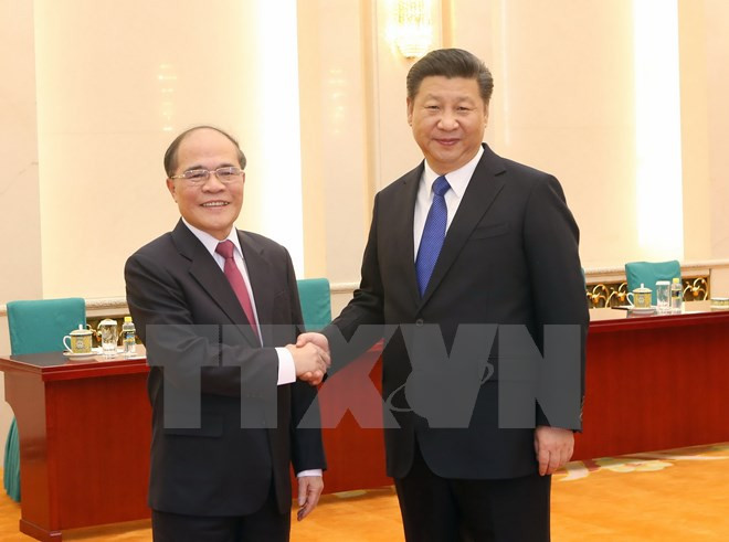 Le président de l’AN vietnamienne reçu par le président chinois ảnh 1 Le président de l’AN vietnamienne reçu par le président chinois ảnh 1