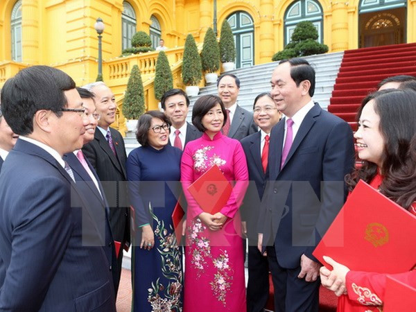 Le président Trân Dai Quang nomme 20 nouveaux ambassadeurs ảnh 1 Le président Trân Dai Quang nomme 20 nouveaux ambassadeurs ảnh 1