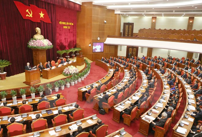 Ouverture du 3e Plénum du Comité central du Parti du 12e mandat ảnh 1 Ouverture du 3e Plénum du Comité central du Parti du 12e mandat ảnh 1