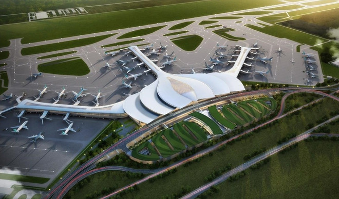 Construction du terminal et de la piste d'atterrissage de l'aéroport de Long Thanh au début de 2022 ảnh 1 Construction du terminal et de la piste d'atterrissage de l'aéroport de Long Thanh au début de 2022 ảnh 1