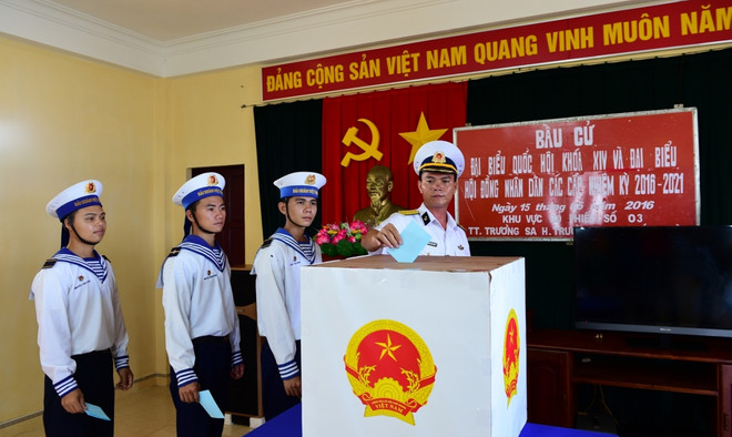 Élections législatives: le vote anticipé dans le district insulaire de Truong Sa ảnh 1 Élections législatives: le vote anticipé dans le district insulaire de Truong Sa ảnh 1