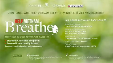 COVID-19 : "Help Vietnam Breathe", aidez le Vietnam à respirer ảnh 1