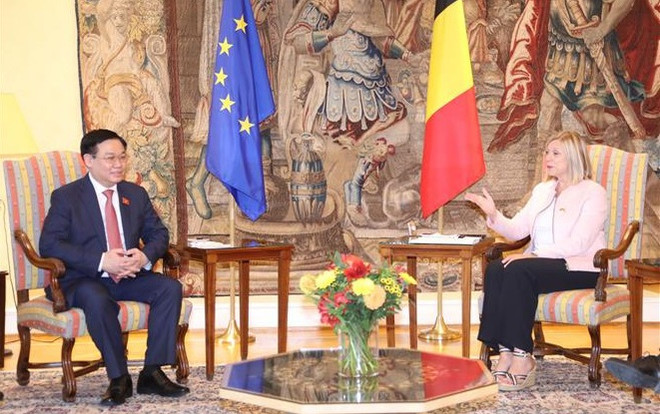 Entretien entre président de l'AN et présidente de la Chambre des Représentants de Belgique ảnh 1 Entretien entre président de l'AN et présidente de la Chambre des Représentants de Belgique ảnh 1