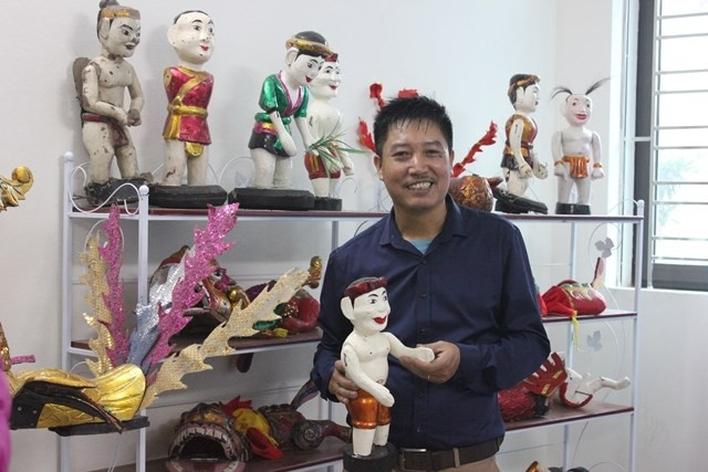 Hanoi possède deux scènes de marionnettes sur l’eau en miniature ảnh 2 Hanoi possède deux scènes de marionnettes sur l’eau en miniature ảnh 2