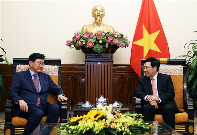 Le vice-PM Pham Binh Minh reçoit le vice-ministre sud-coréen des AE ảnh 1 Le vice-PM Pham Binh Minh reçoit le vice-ministre sud-coréen des AE ảnh 1