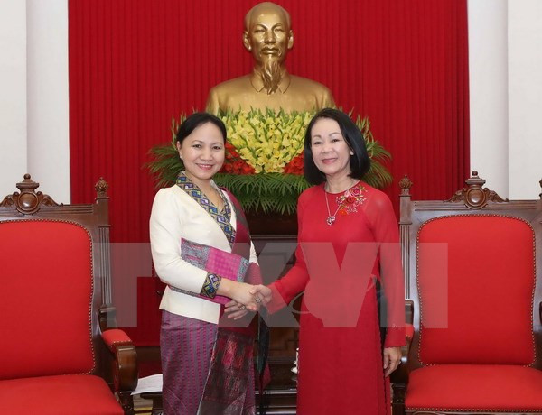 Des femmes laotiennes reçues par un responsable vietnamien ảnh 1 Des femmes laotiennes reçues par un responsable vietnamien ảnh 1