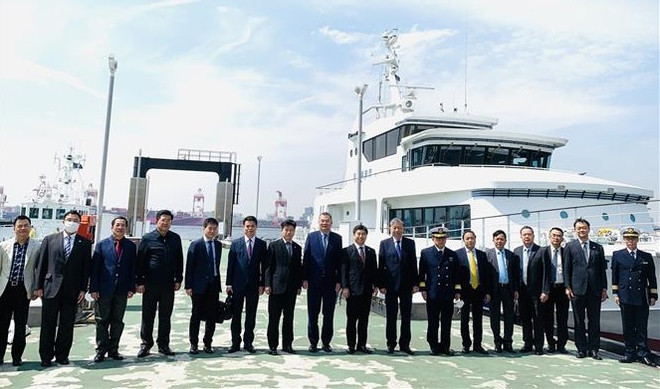Le ministre de la Sécurité publique Tô Lâm en visite de la Garde côtière du Japon ảnh 1 Le ministre de la Sécurité publique Tô Lâm en visite de la Garde côtière du Japon ảnh 1