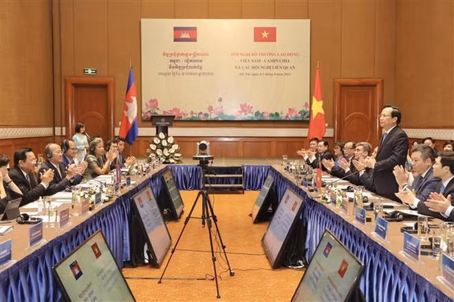 Le Vietnam et le Cambodge intensifient leur coopération dans le travail ảnh 1