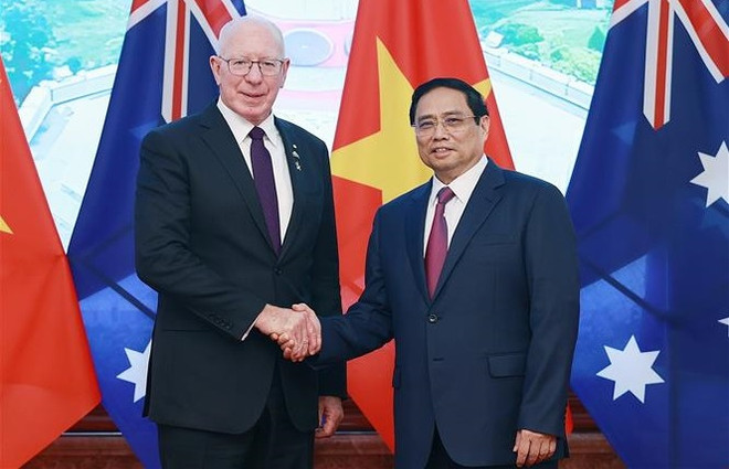 Entrevue entre le Premier ministre et le gouverneur général d'Australie ảnh 1 Entrevue entre le Premier ministre et le gouverneur général d'Australie ảnh 1