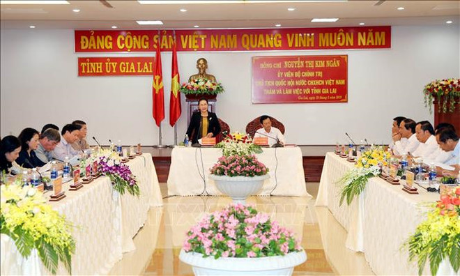 La présidente de l’AN loue Gia Lai pour ses acquis socioéconomiques ảnh 1 La présidente de l’AN loue Gia Lai pour ses acquis socioéconomiques ảnh 1