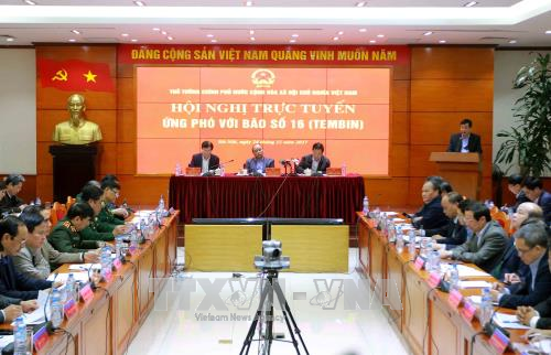Le Premier ministre Nguyên Xuân Phuc demande de tout faire pour parer au typhon Tembin ảnh 1 Le Premier ministre Nguyên Xuân Phuc demande de tout faire pour parer au typhon Tembin ảnh 1