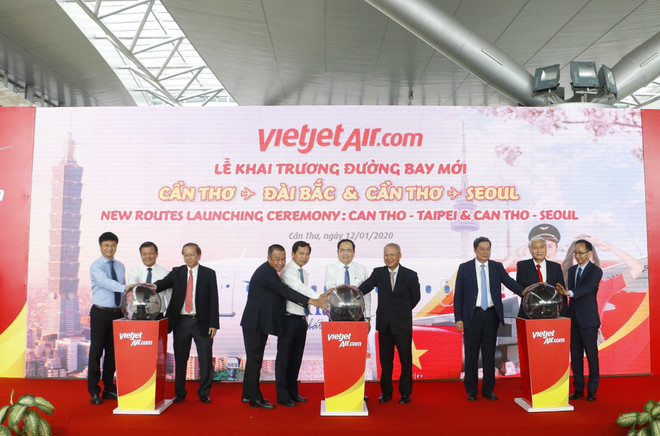 Vietjet Air lance de nouvelles routes reliant Can Tho à Taïwan et à la République de Corée ảnh 1 Vietjet Air lance de nouvelles routes reliant Can Tho à Taïwan et à la République de Corée ảnh 1