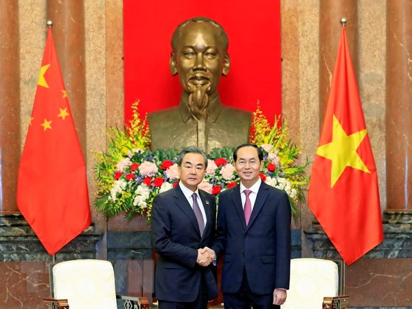 Le président Trân Dai Quang reçoit le ministre chinois des Affaires étrangères ảnh 1 Le président Trân Dai Quang reçoit le ministre chinois des Affaires étrangères ảnh 1