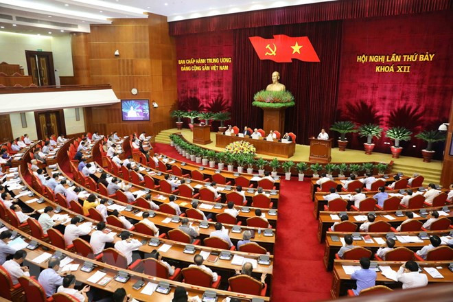 Le 7e Plénum du Comité central du Parti termine sa deuxième journée de travail ảnh 1 Le 7e Plénum du Comité central du Parti termine sa deuxième journée de travail ảnh 1