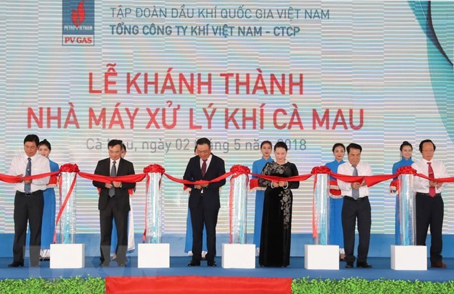 La présidente de l’AN inaugure l’usine de traitement de gaz de Cà Mau ảnh 1 La présidente de l’AN inaugure l’usine de traitement de gaz de Cà Mau ảnh 1