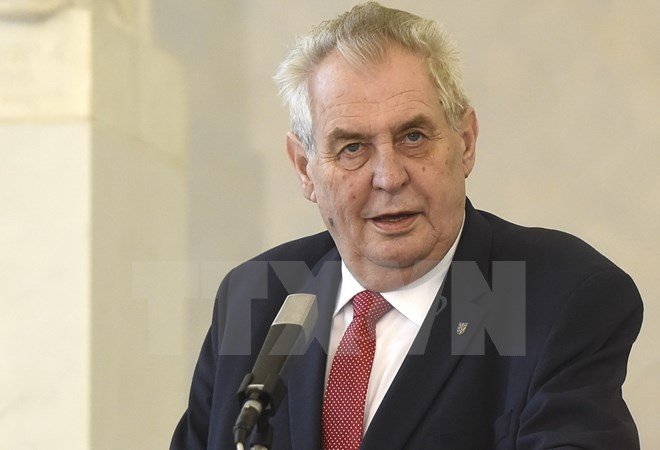 Le président tchèque Milos Zeman attendu au Vietnam ảnh 1 Le président tchèque Milos Zeman attendu au Vietnam ảnh 1
