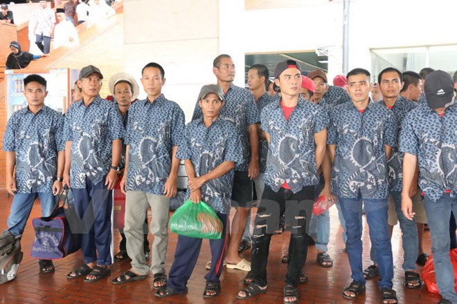 39 pêcheurs arrêtés en Indonésie rapatriés au Vietnam ảnh 1 39 pêcheurs arrêtés en Indonésie rapatriés au Vietnam ảnh 1