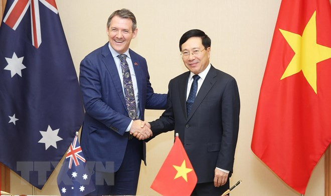 Le vice-PM Pham Binh Minh reçoit le ministre en chef du Territoire du Nord d’Australie ảnh 1 Le vice-PM Pham Binh Minh reçoit le ministre en chef du Territoire du Nord d’Australie ảnh 1