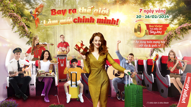 Vietjet propose le voyage de l'Année du Dragon à ses passagers avec des billets à 0 dông ảnh 1 Vietjet propose le voyage de l'Année du Dragon à ses passagers avec des billets à 0 dông ảnh 1