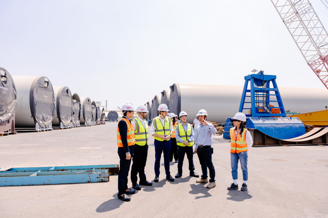 Des tours de turbines éoliennes offshore "made in Vietnam" seront installées dans un projet sud-coréen ảnh 1 Des tours de turbines éoliennes offshore "made in Vietnam" seront installées dans un projet sud-coréen ảnh 1