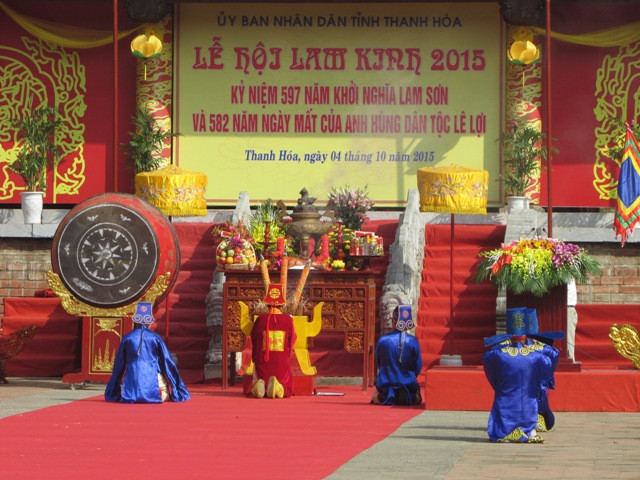 La fête Lam Kinh 2015 dans la province de Thanh Hoa ảnh 3 La fête Lam Kinh 2015 dans la province de Thanh Hoa ảnh 3