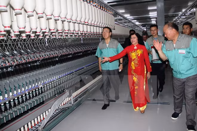 Tay Ninh : inauguration d'une usine de fibres textiles ảnh 1